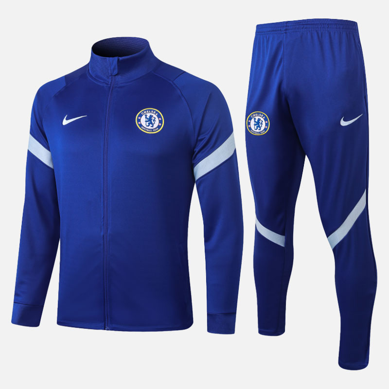 Chelsea-Blue-white-stripe-Tracksuit