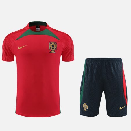 Portugal-Red-Top-Navy-Shorts-Trainingkit