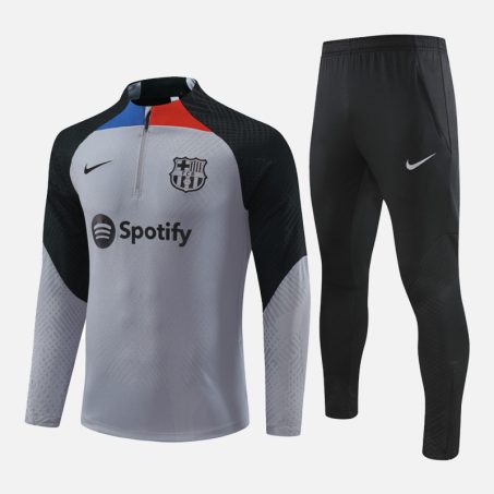 FC Barcelona Charcoal Grey Black Tracksuit