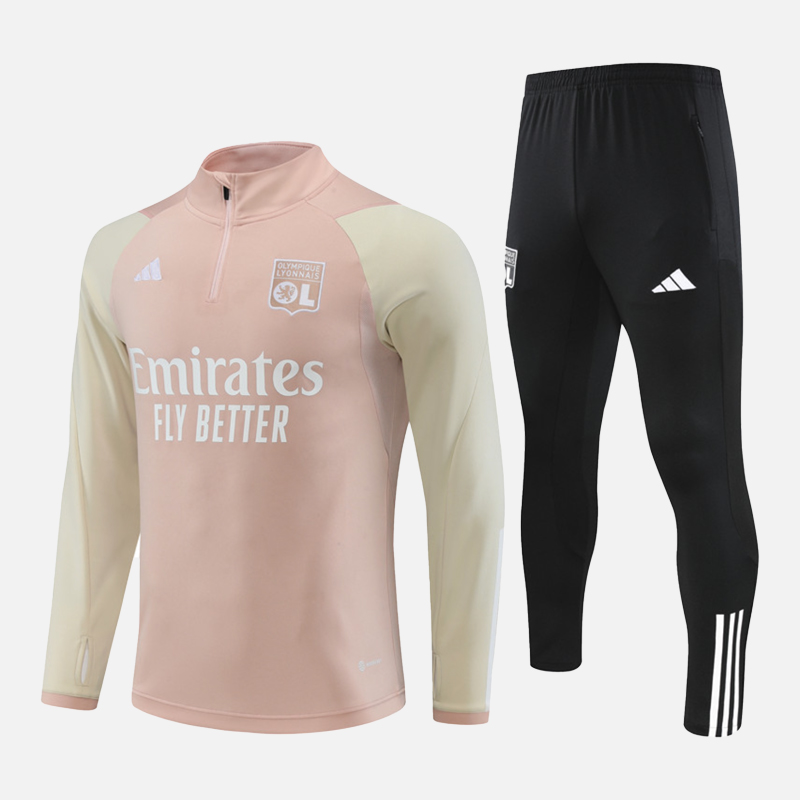 Olympic Lyon Beige Pink Tracksuit