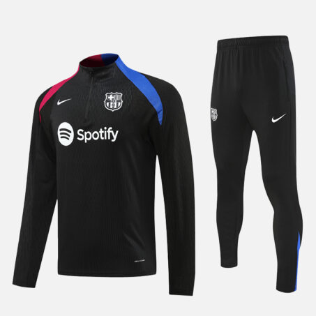 FC Barcelona Black Half Zip Tracksuit 24/25